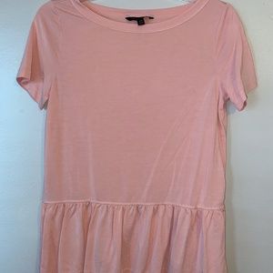 Banana Republic Pink Peplum Blouse